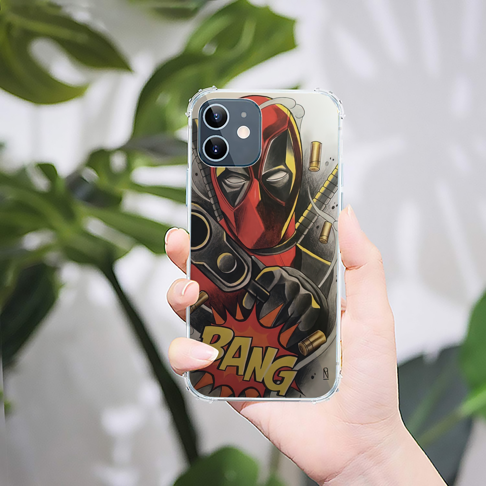 （画像用） Deadpool デッドプール 【iPhone 12シリーズ対応】透明スマホケース（クリアソフトケース）
